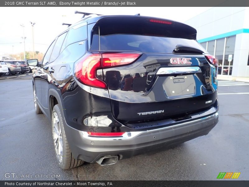 Ebony Twilight Metallic / Brandy/­Jet Black 2018 GMC Terrain SLT AWD