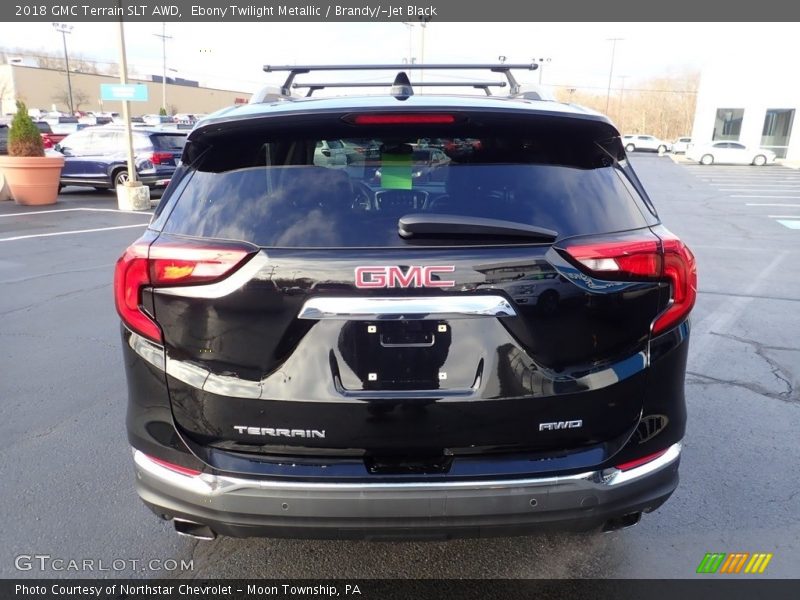 Ebony Twilight Metallic / Brandy/­Jet Black 2018 GMC Terrain SLT AWD