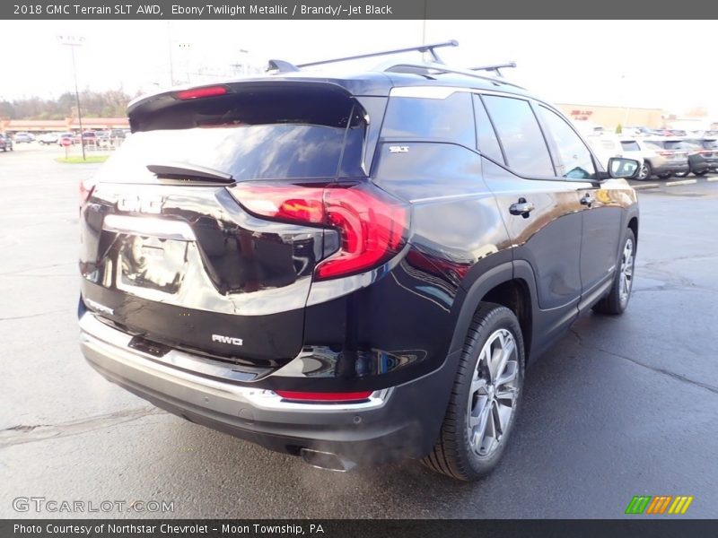 Ebony Twilight Metallic / Brandy/­Jet Black 2018 GMC Terrain SLT AWD