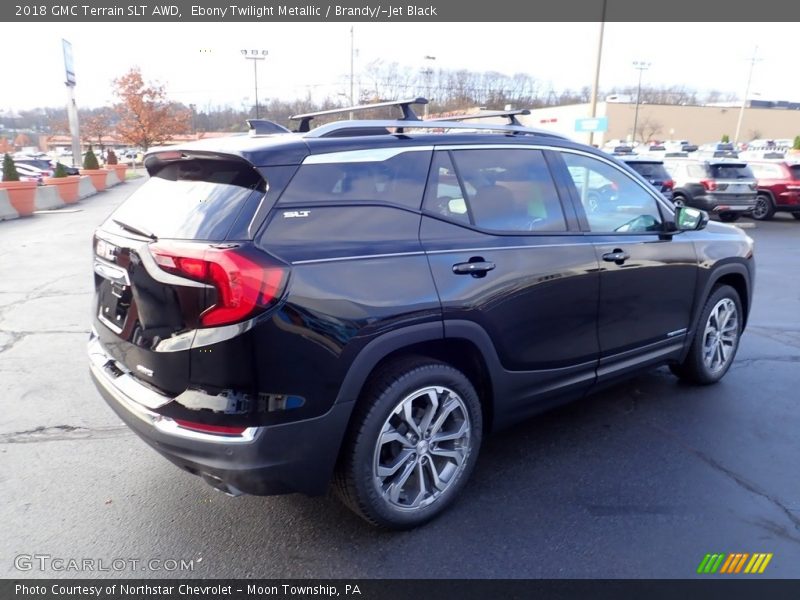 Ebony Twilight Metallic / Brandy/­Jet Black 2018 GMC Terrain SLT AWD