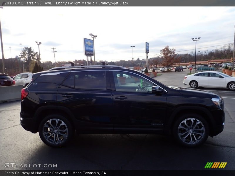 Ebony Twilight Metallic / Brandy/­Jet Black 2018 GMC Terrain SLT AWD
