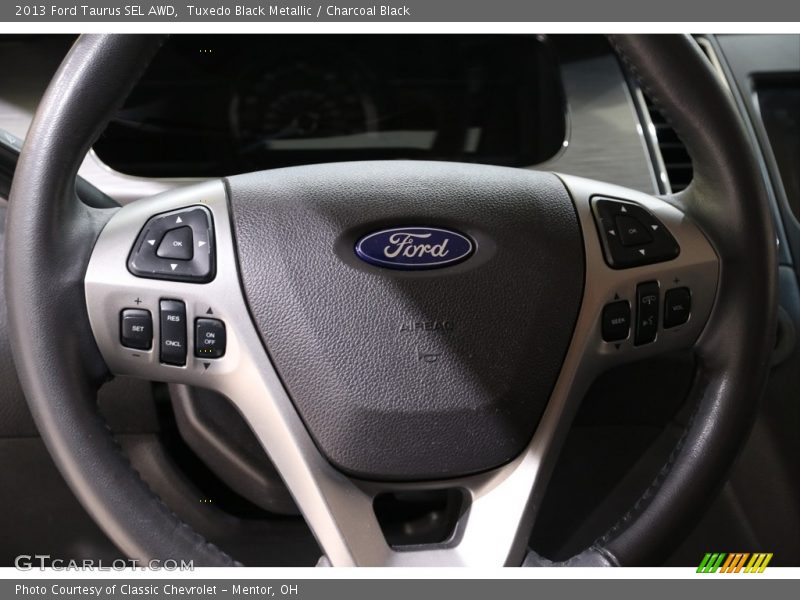 Tuxedo Black Metallic / Charcoal Black 2013 Ford Taurus SEL AWD