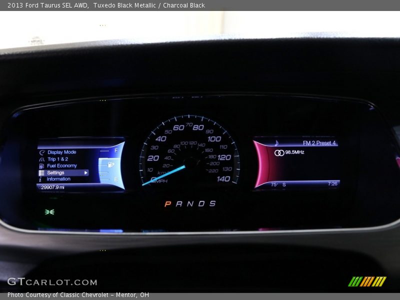 Tuxedo Black Metallic / Charcoal Black 2013 Ford Taurus SEL AWD