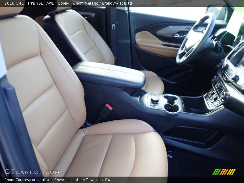 Ebony Twilight Metallic / Brandy/­Jet Black 2018 GMC Terrain SLT AWD