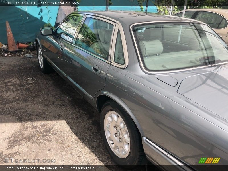 Platinum Metallic / Ivory 2002 Jaguar XJ XJ8