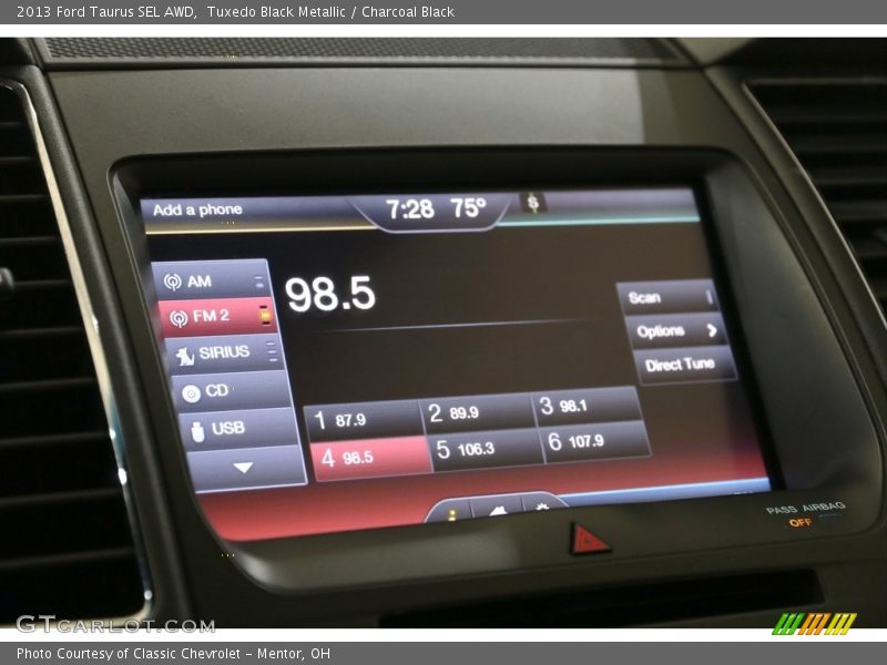 Tuxedo Black Metallic / Charcoal Black 2013 Ford Taurus SEL AWD