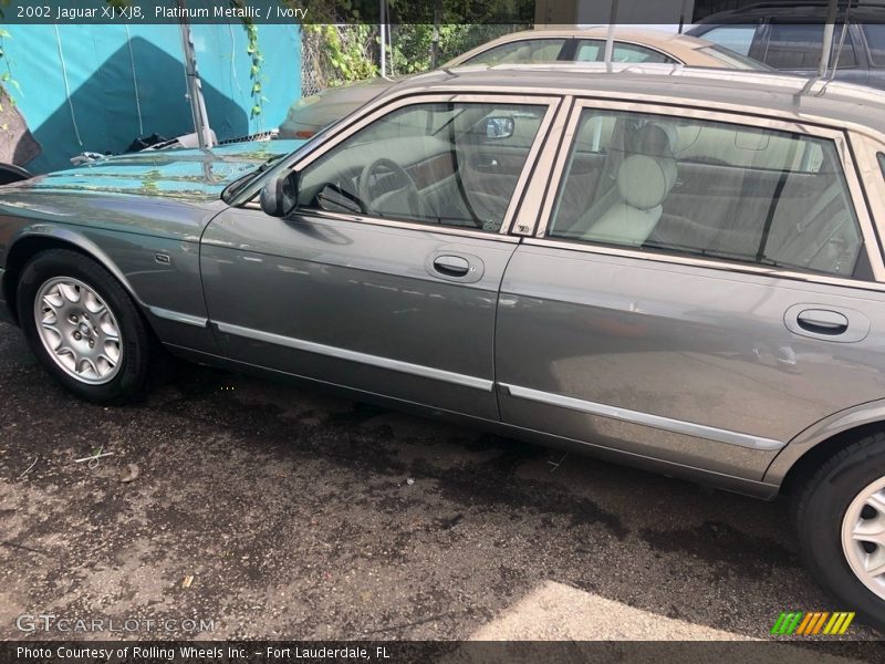 Platinum Metallic / Ivory 2002 Jaguar XJ XJ8