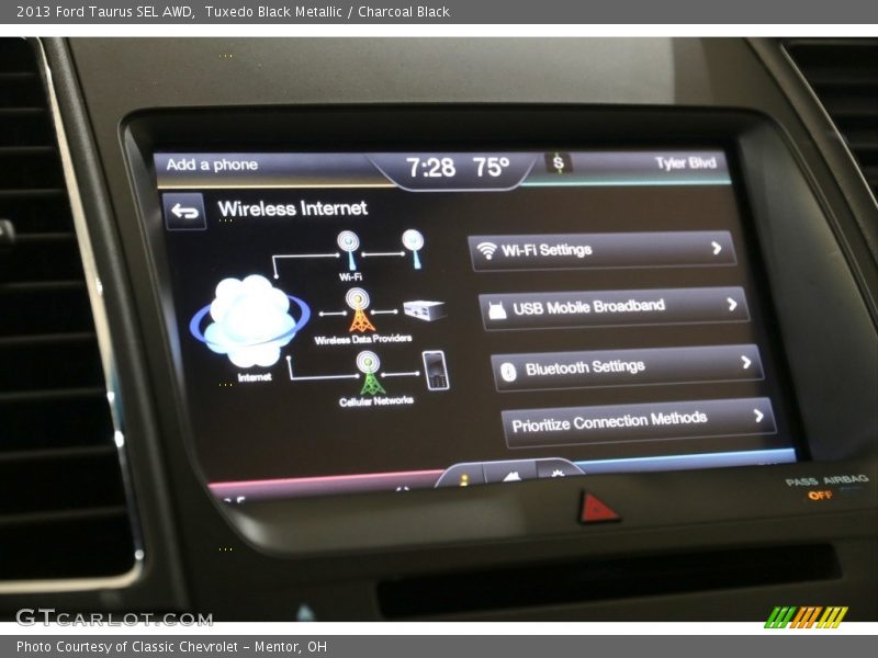 Tuxedo Black Metallic / Charcoal Black 2013 Ford Taurus SEL AWD