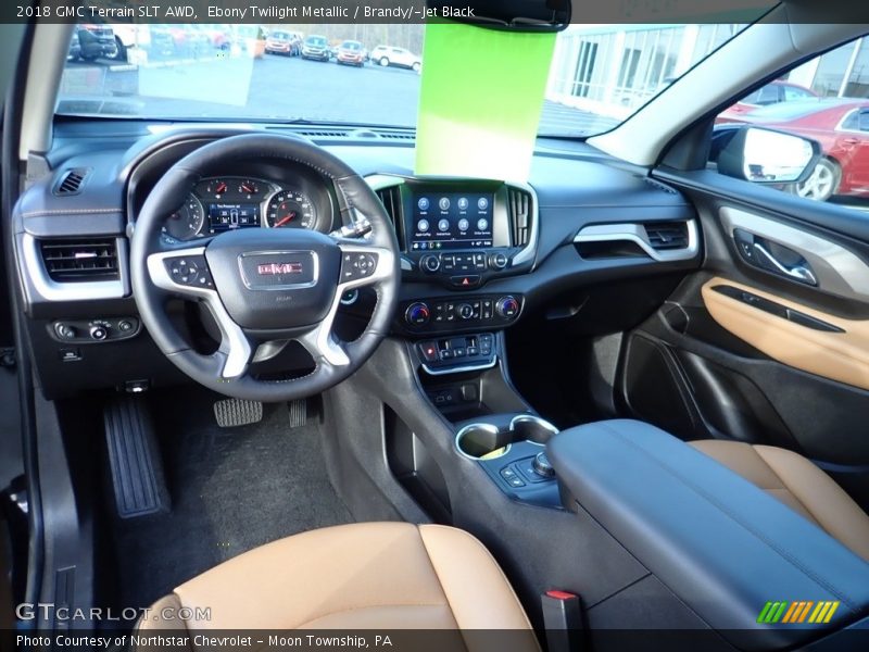 Ebony Twilight Metallic / Brandy/­Jet Black 2018 GMC Terrain SLT AWD