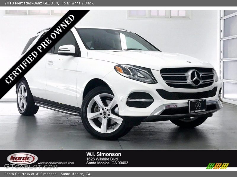 Polar White / Black 2018 Mercedes-Benz GLE 350