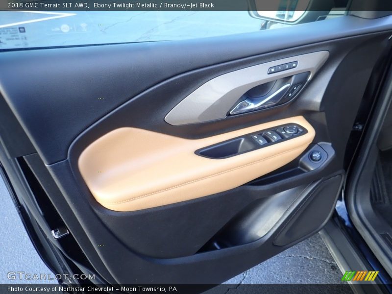Ebony Twilight Metallic / Brandy/­Jet Black 2018 GMC Terrain SLT AWD