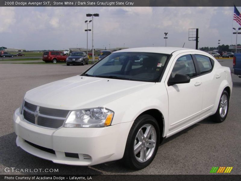 Stone White / Dark Slate Gray/Light Slate Gray 2008 Dodge Avenger SXT