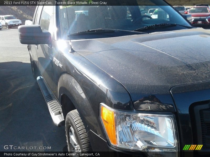 Tuxedo Black Metallic / Steel Gray 2013 Ford F150 STX SuperCab