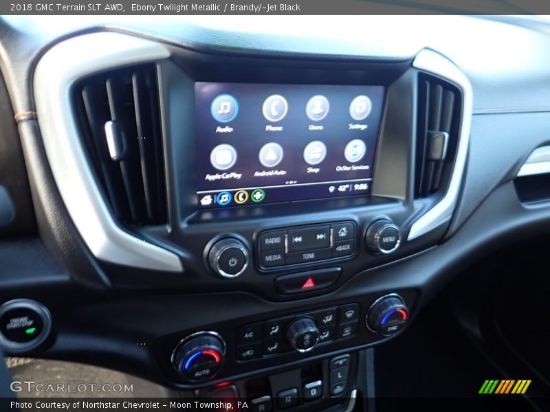 Ebony Twilight Metallic / Brandy/­Jet Black 2018 GMC Terrain SLT AWD