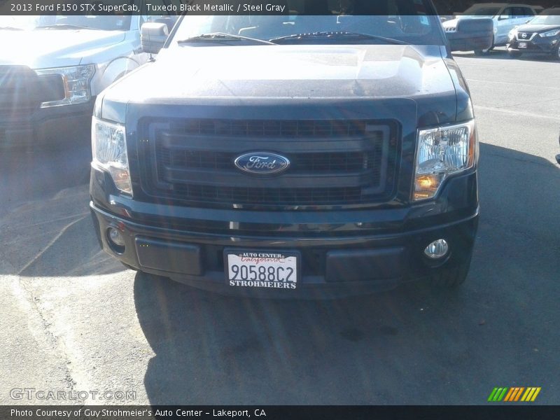 Tuxedo Black Metallic / Steel Gray 2013 Ford F150 STX SuperCab