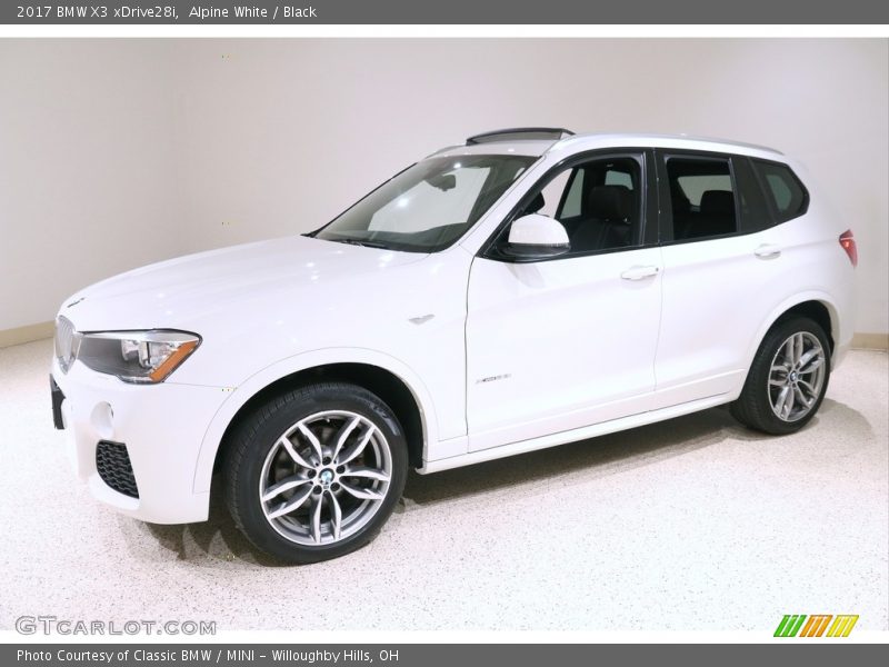 Alpine White / Black 2017 BMW X3 xDrive28i