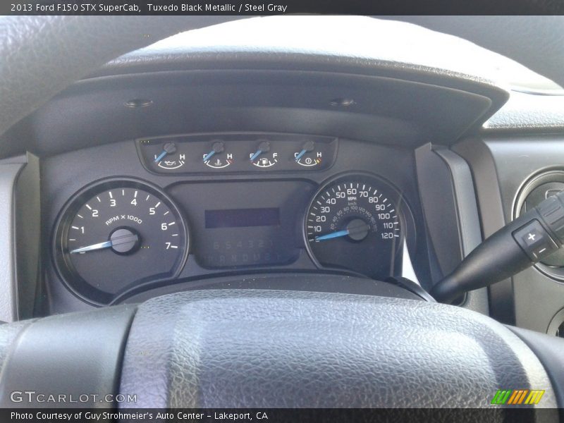 Tuxedo Black Metallic / Steel Gray 2013 Ford F150 STX SuperCab