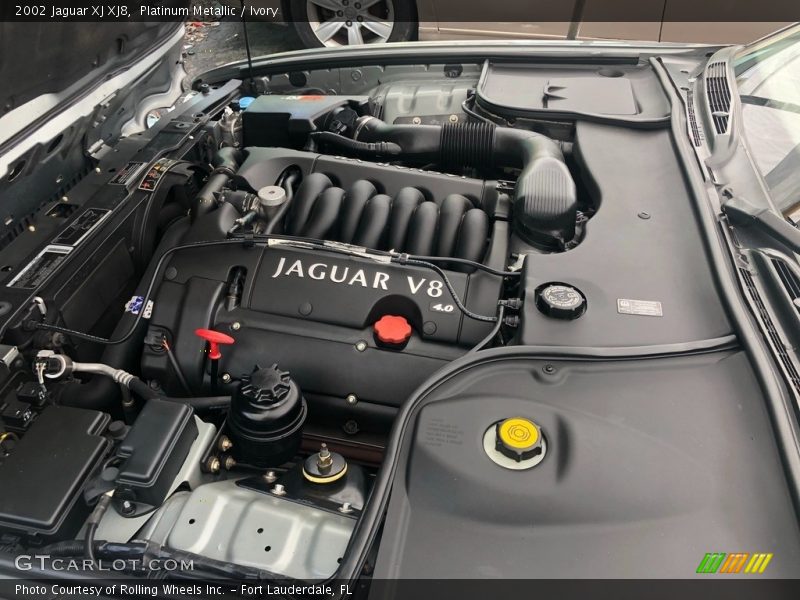 Platinum Metallic / Ivory 2002 Jaguar XJ XJ8