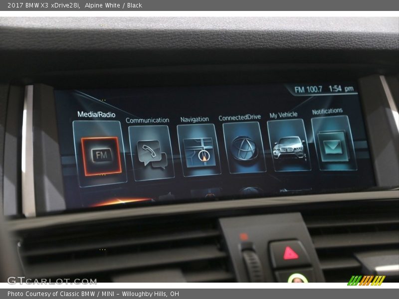 Alpine White / Black 2017 BMW X3 xDrive28i