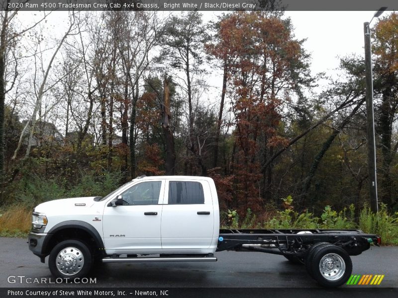 Bright White / Black/Diesel Gray 2020 Ram 4500 Tradesman Crew Cab 4x4 Chassis