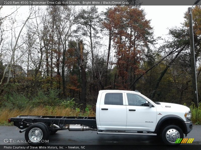 Bright White / Black/Diesel Gray 2020 Ram 4500 Tradesman Crew Cab 4x4 Chassis