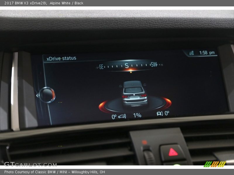 Alpine White / Black 2017 BMW X3 xDrive28i