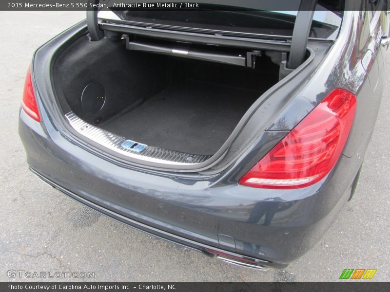 Anthracite Blue Metallic / Black 2015 Mercedes-Benz S 550 Sedan