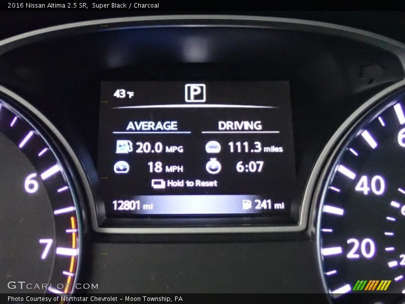 Super Black / Charcoal 2016 Nissan Altima 2.5 SR