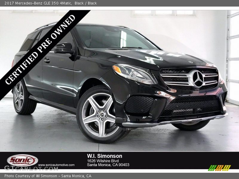 Black / Black 2017 Mercedes-Benz GLE 350 4Matic