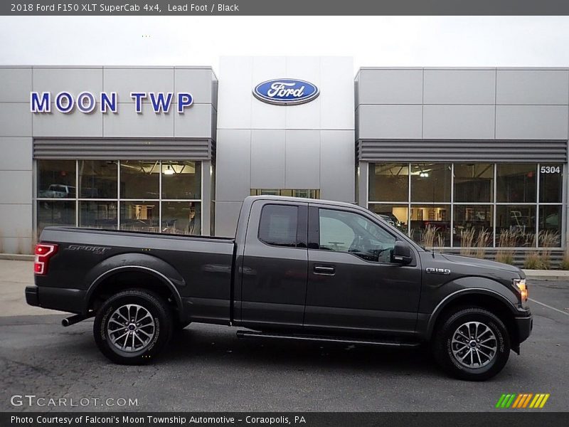 Lead Foot / Black 2018 Ford F150 XLT SuperCab 4x4