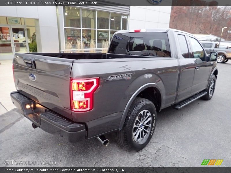 Lead Foot / Black 2018 Ford F150 XLT SuperCab 4x4
