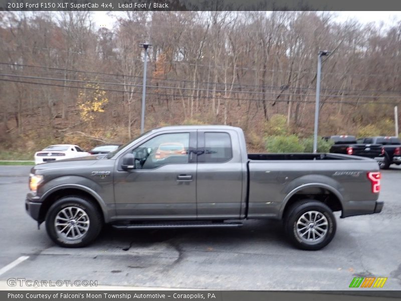 Lead Foot / Black 2018 Ford F150 XLT SuperCab 4x4