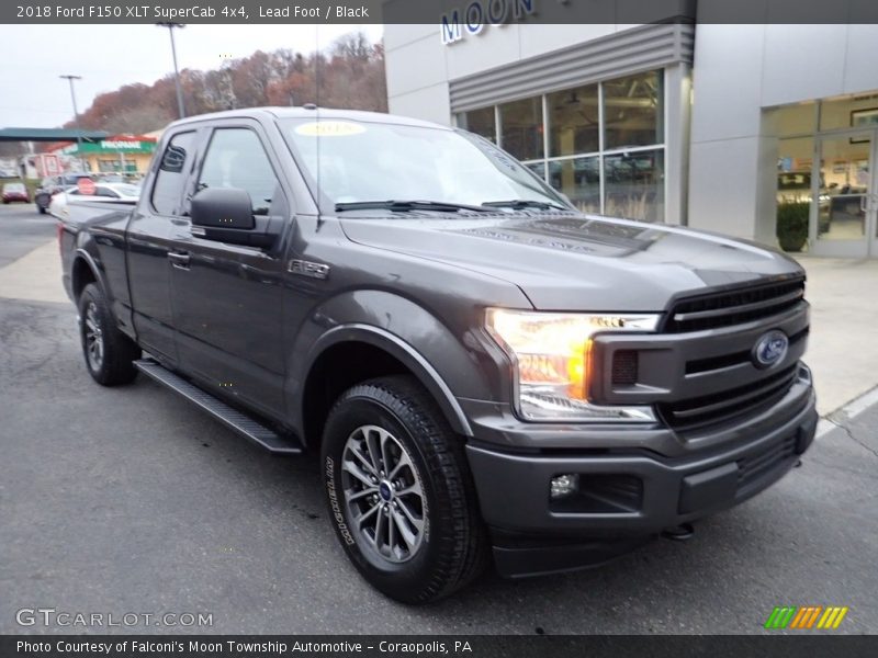 Lead Foot / Black 2018 Ford F150 XLT SuperCab 4x4