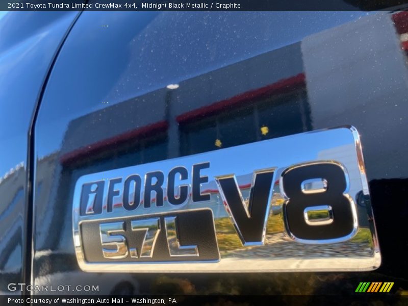 Midnight Black Metallic / Graphite 2021 Toyota Tundra Limited CrewMax 4x4