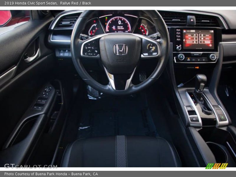 Rallye Red / Black 2019 Honda Civic Sport Sedan