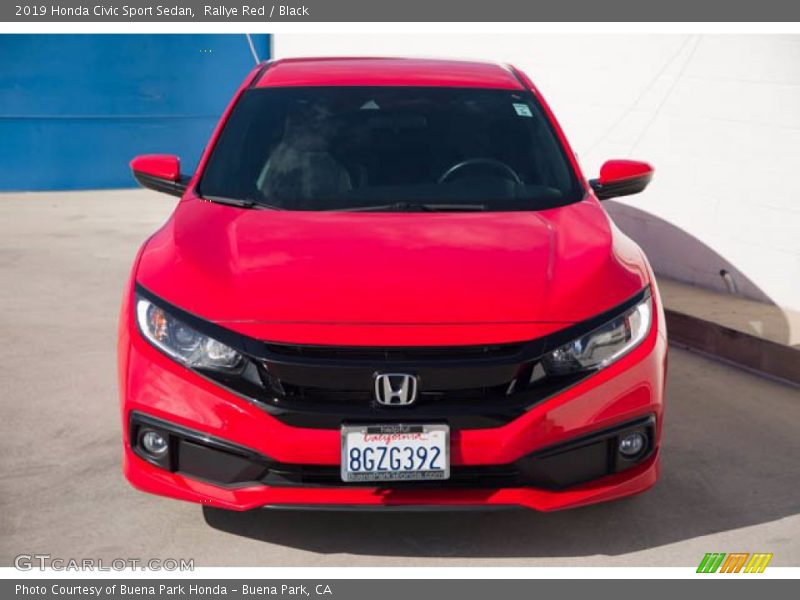 Rallye Red / Black 2019 Honda Civic Sport Sedan