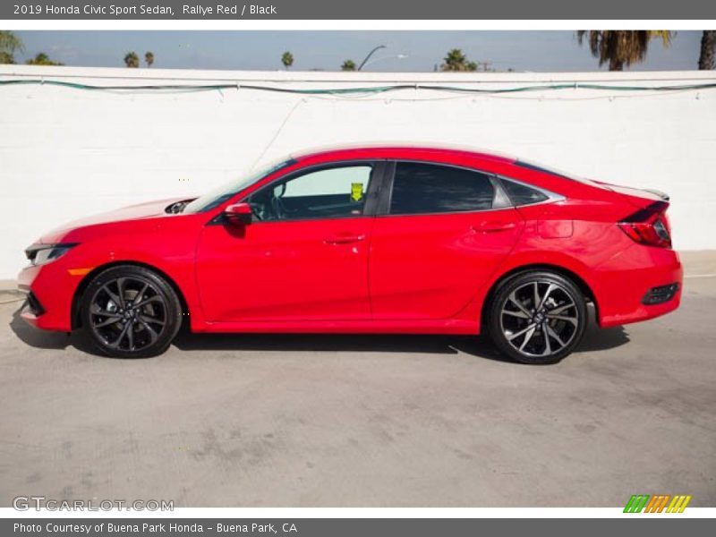 Rallye Red / Black 2019 Honda Civic Sport Sedan