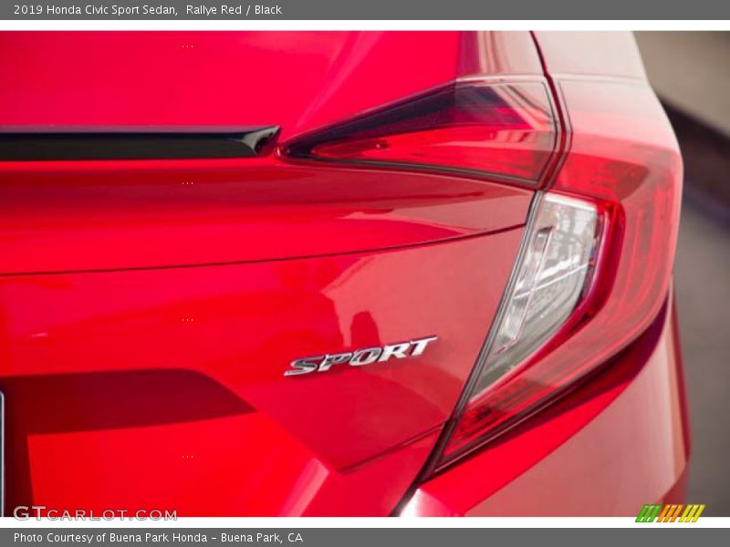 Rallye Red / Black 2019 Honda Civic Sport Sedan