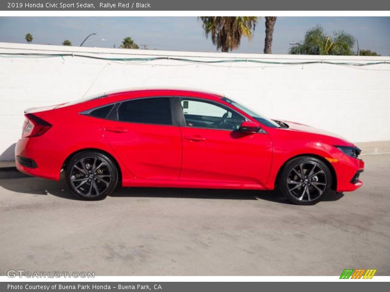 Rallye Red / Black 2019 Honda Civic Sport Sedan