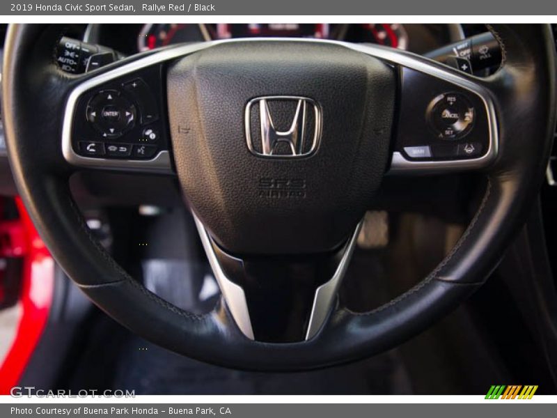 Rallye Red / Black 2019 Honda Civic Sport Sedan