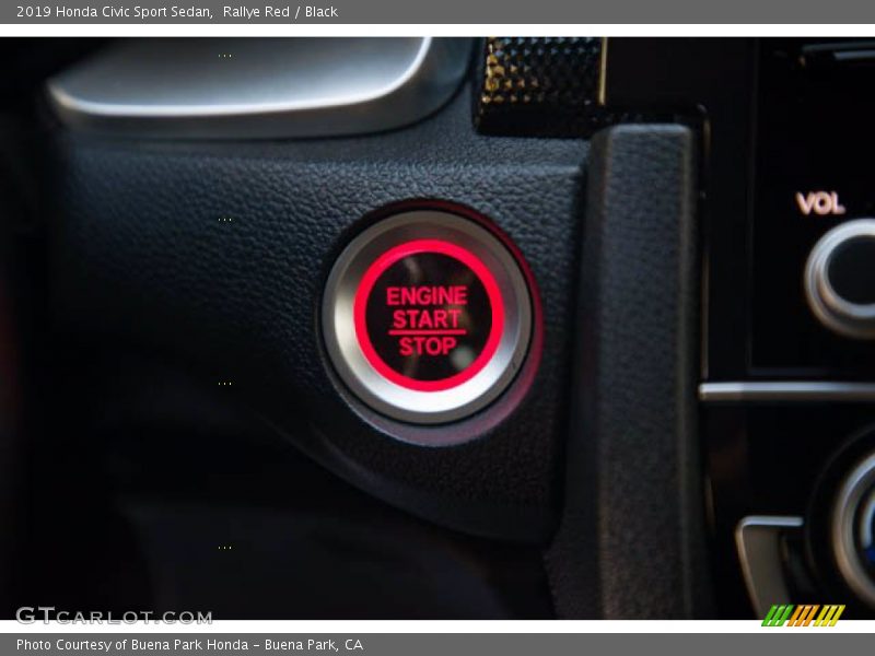 Rallye Red / Black 2019 Honda Civic Sport Sedan