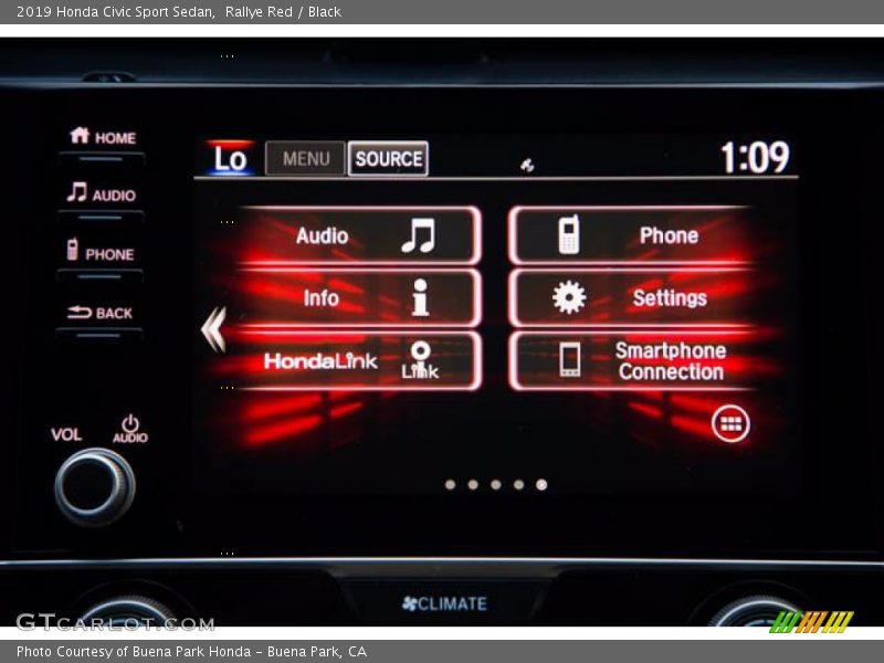 Rallye Red / Black 2019 Honda Civic Sport Sedan