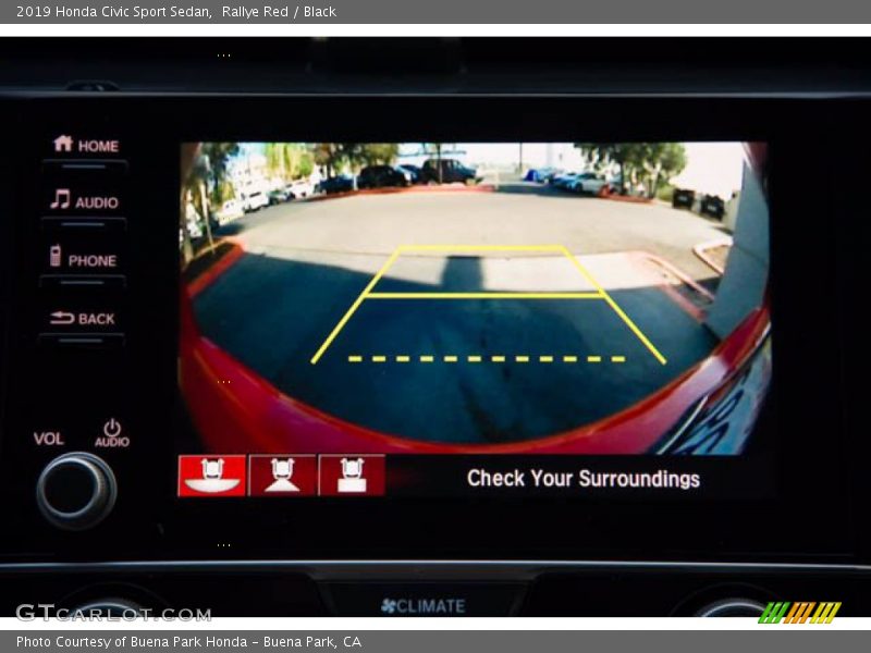 Rallye Red / Black 2019 Honda Civic Sport Sedan