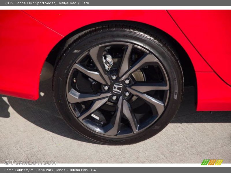 Rallye Red / Black 2019 Honda Civic Sport Sedan