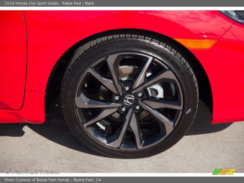 Rallye Red / Black 2019 Honda Civic Sport Sedan