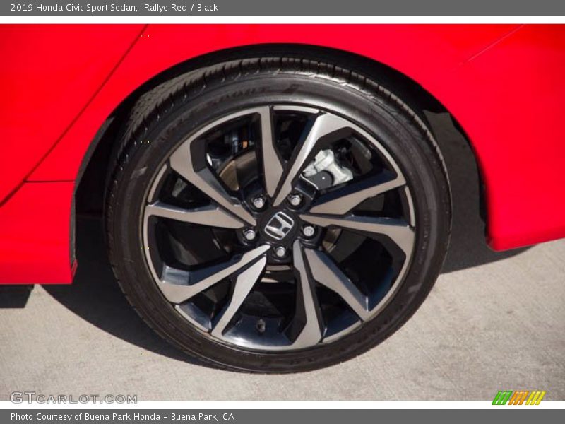 Rallye Red / Black 2019 Honda Civic Sport Sedan