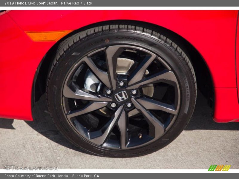 Rallye Red / Black 2019 Honda Civic Sport Sedan