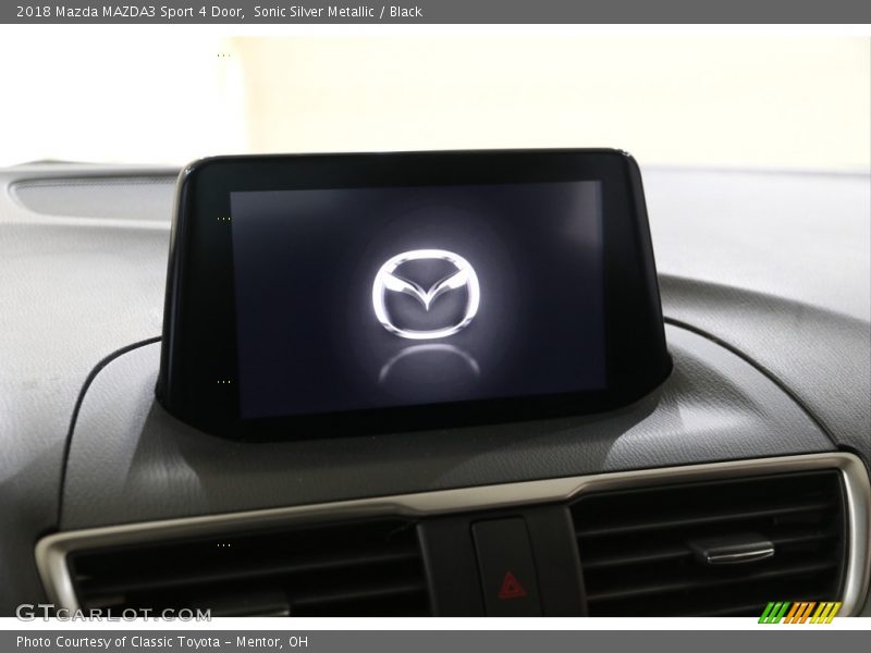 Sonic Silver Metallic / Black 2018 Mazda MAZDA3 Sport 4 Door