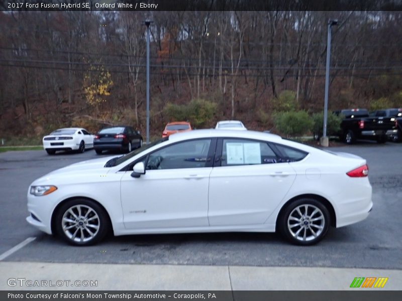 Oxford White / Ebony 2017 Ford Fusion Hybrid SE