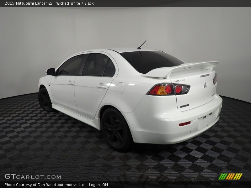 Wicked White / Black 2015 Mitsubishi Lancer ES